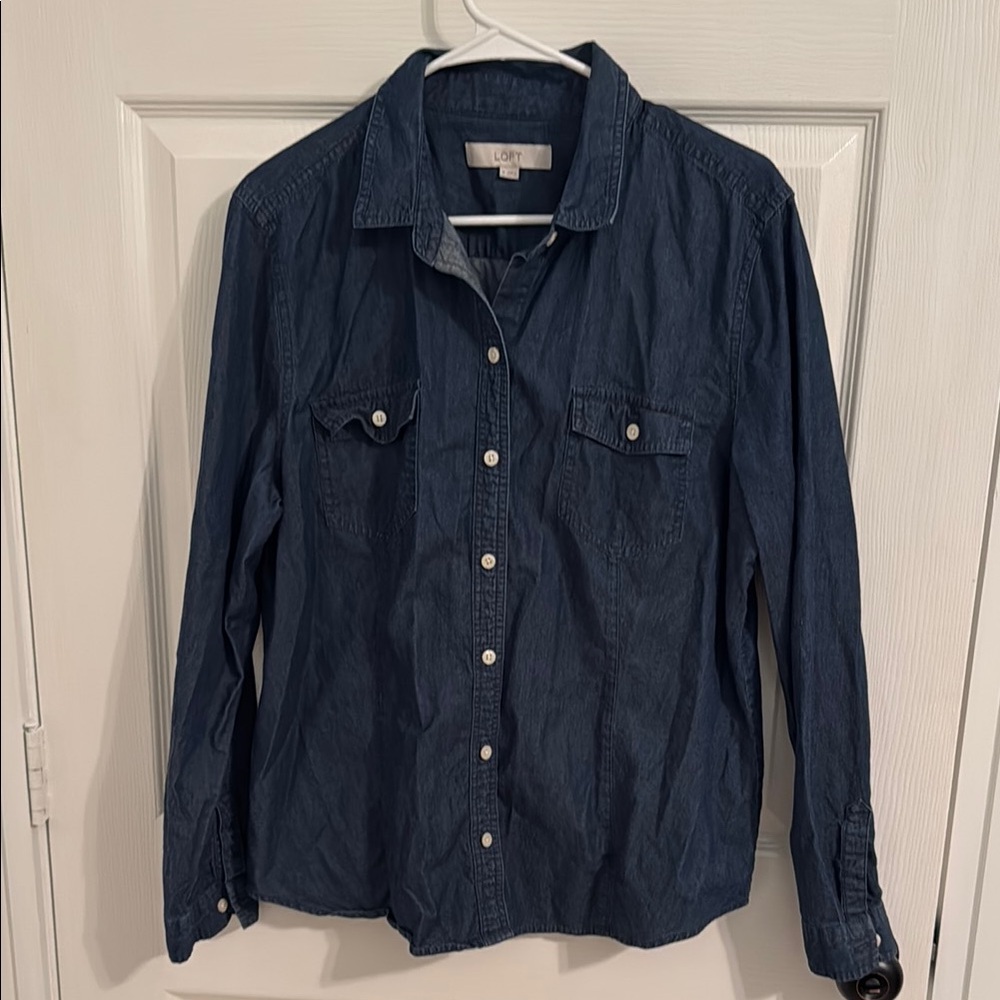 Loft Blue Denim Shirt